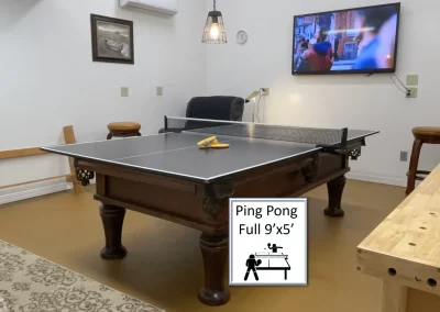 Georgetown TX Vacation Rental Recreation Room Ping Pong Table